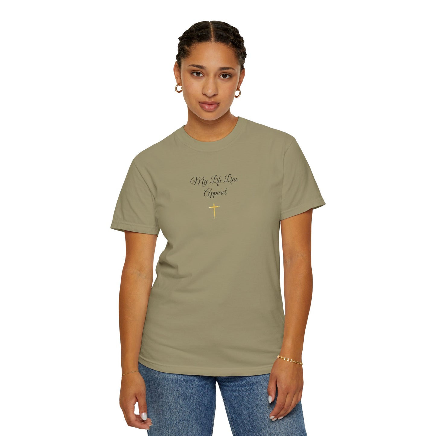My Life Line Apparel Unisex Garment-Dyed T-shirt - Faith-Inspired Casual Wear