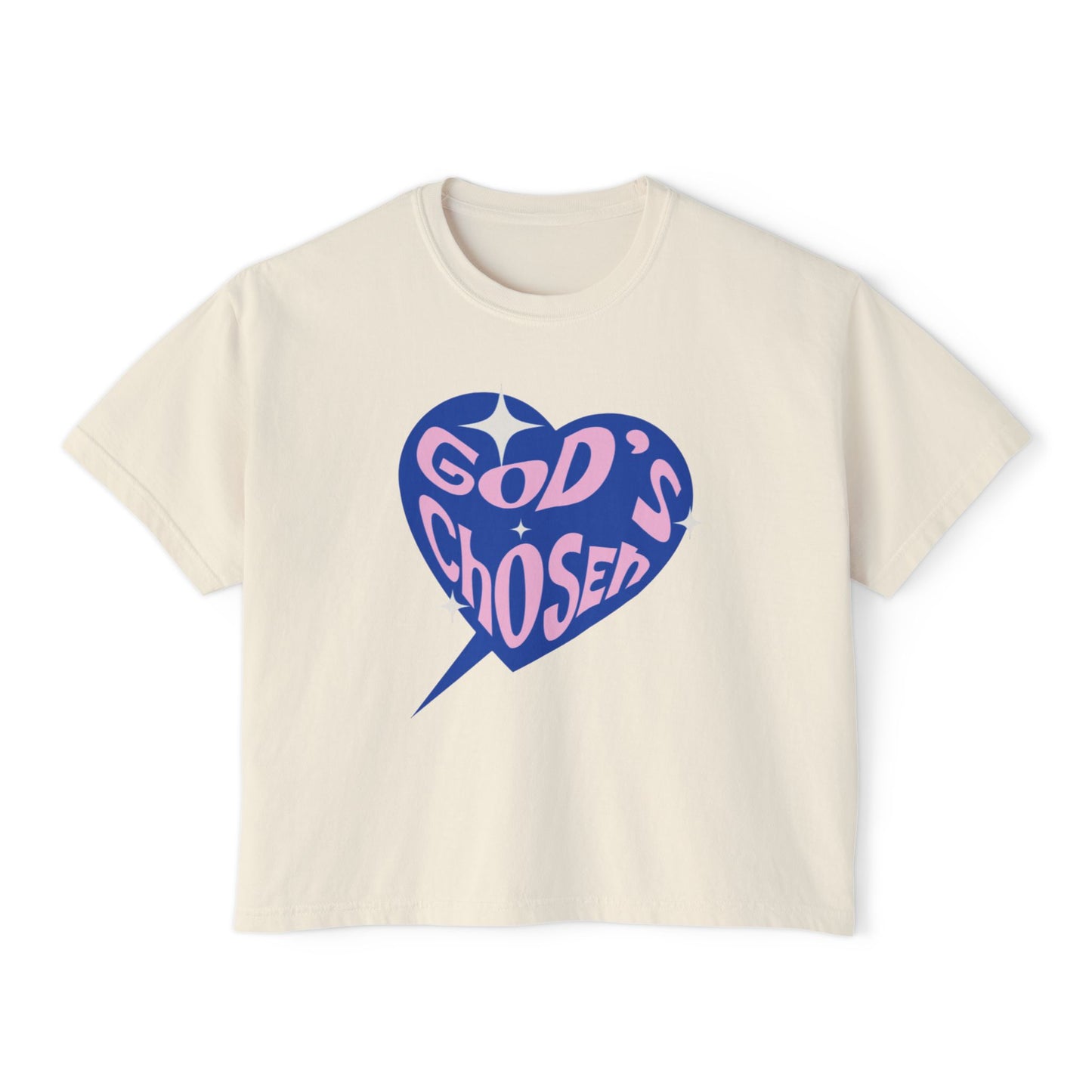 God's Chosen Women's Boxy Tee - Stylish Casual Top for Faith and Inspiration