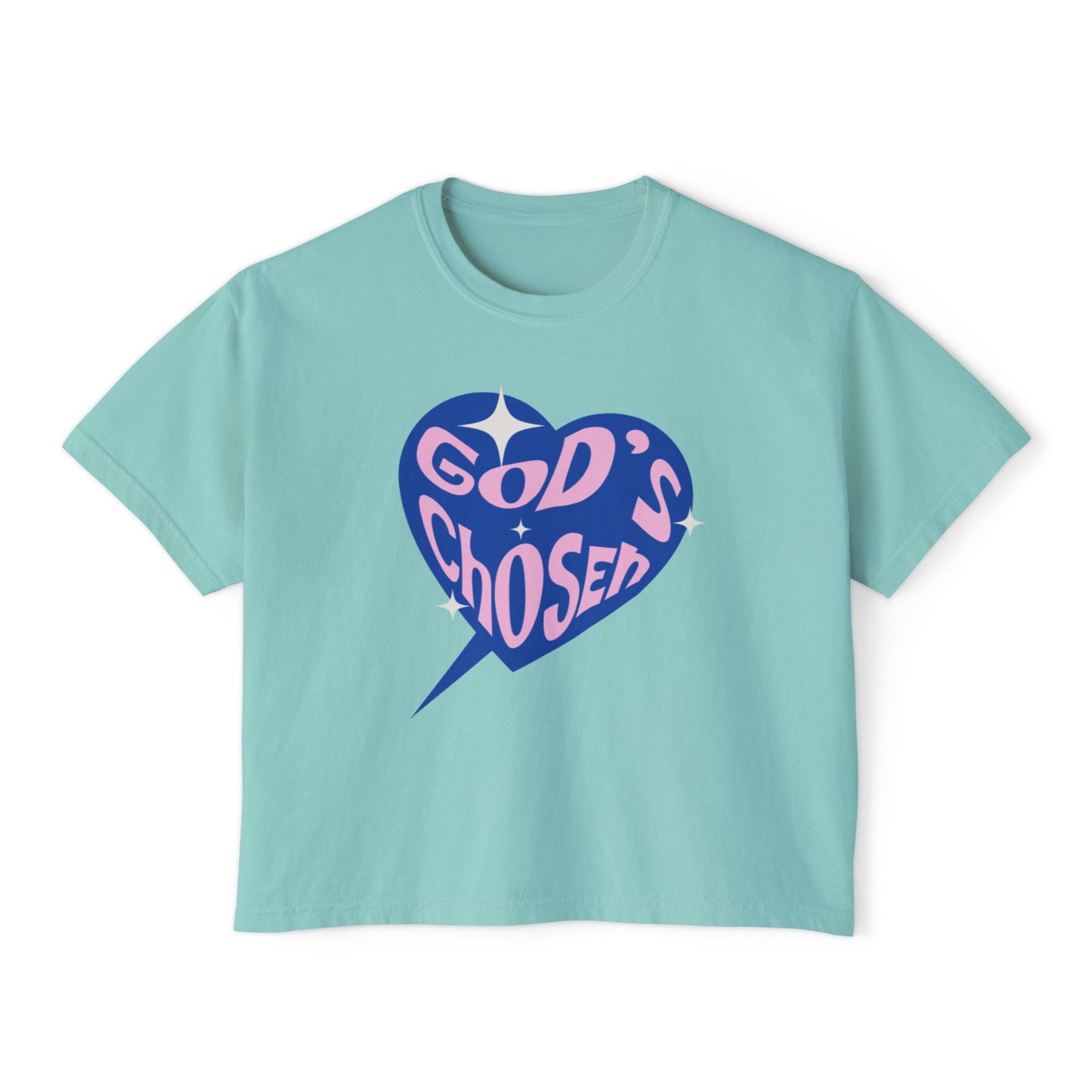 God's Chosen Women's Boxy Tee - Stylish Casual Top for Faith and Inspiration