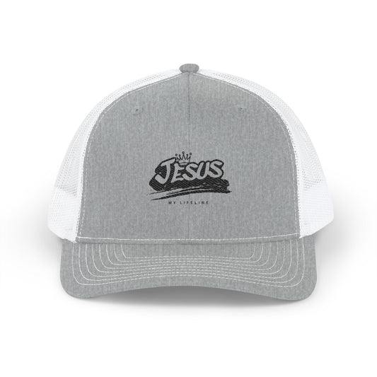Embroidered Jesus Snapback Trucker Cap | Faith-Based Hat, Gift for Believers, Outdoor Activities, Church Events, Casual Wear