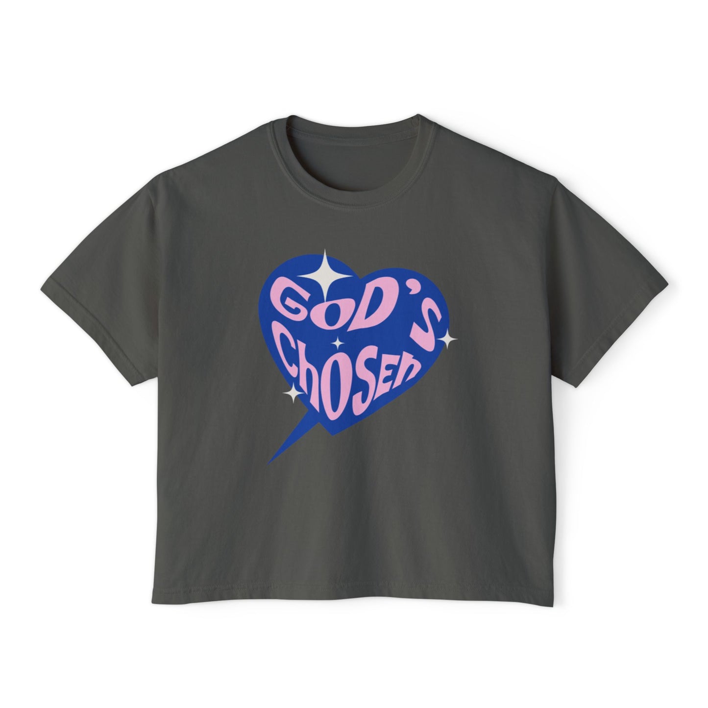 God's Chosen Women's Boxy Tee - Stylish Casual Top for Faith and Inspiration
